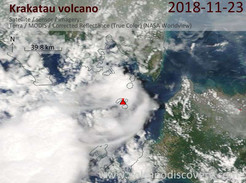Krakatau volcano Volcanic Ash Advisory: VA TO FL030 REPORTED BY GROUND OBSERVERS OBS VA DTG: 23 