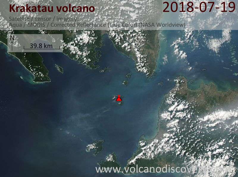 Krakatau volcano Volcanic Ash Advisory: CONTINUOUS VA EMISSION TO FL050 EST VA DTG: 20/0115Z 